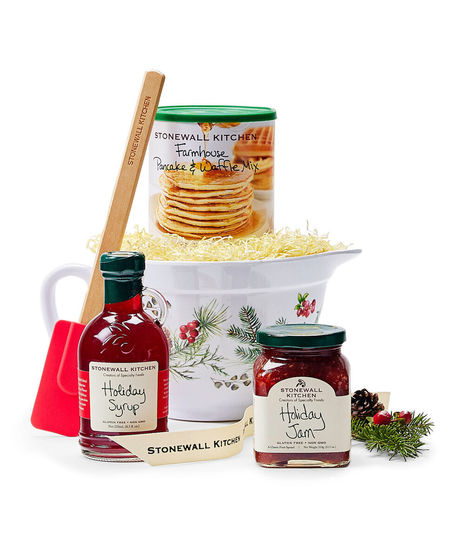 Stonewall Kitchen Holiday 4 Piece Holiday Breakfast Gift Set and Gift Box