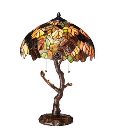 Marvel Maple Table Lamp with Tree Trunk Base