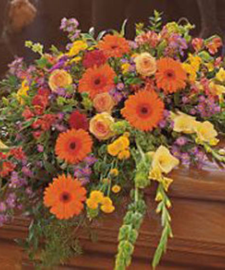 Summer Sentiments Casket Spray