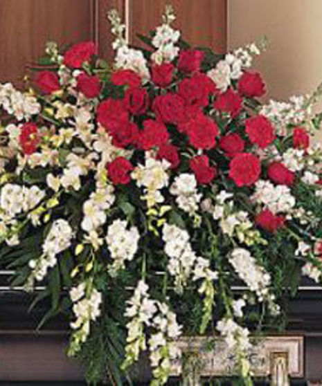 Cherished Moments Casket Spray