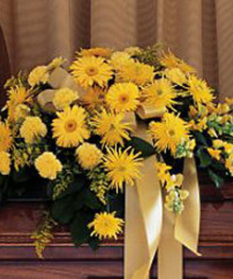 Brighter Blessings Casket Spray