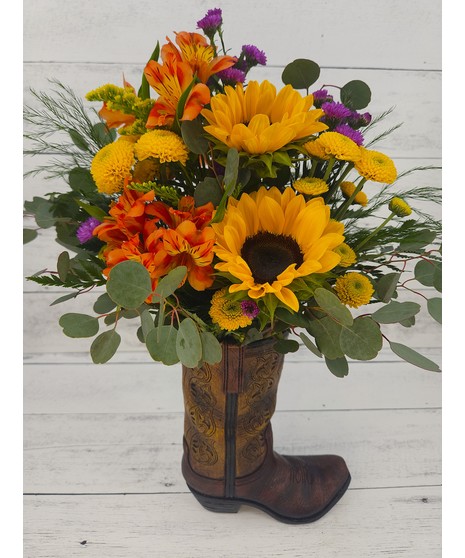 Boots N' Blooms Bouquet
