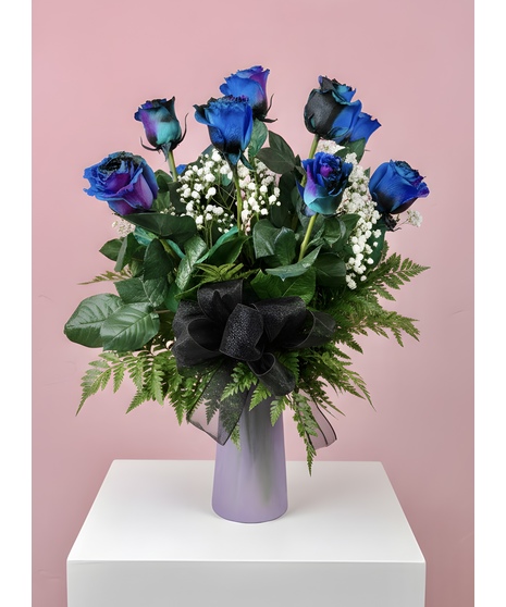 One Dozen Tinted Roses