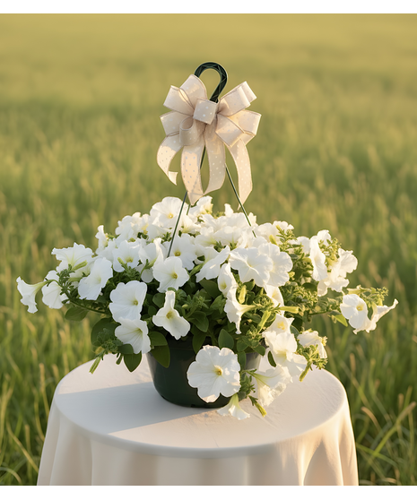 Petunia Hanging Basket - Color Will Vary