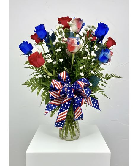 Perfectly Patriotic Roses