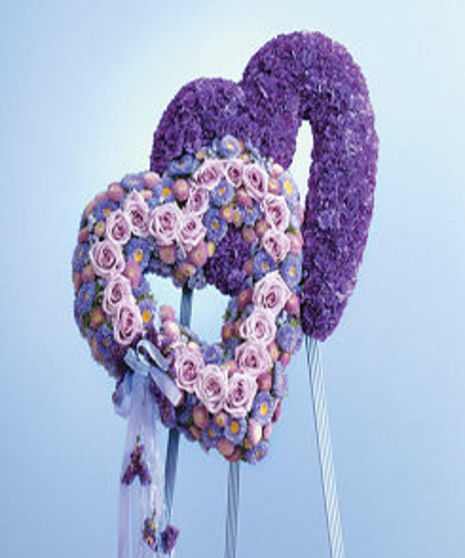 Double Heart- Purple/Lavender