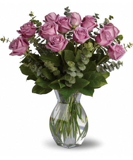 Lavender Roses w/Premium Greens