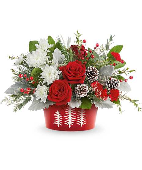 Snowy Pines Centerpiece