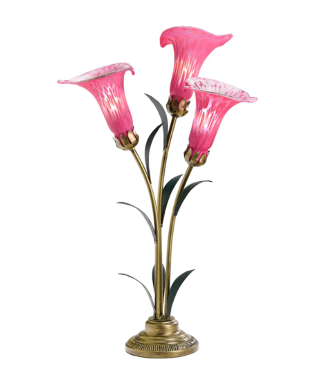 Calla Lily Accent Lamp - Pink