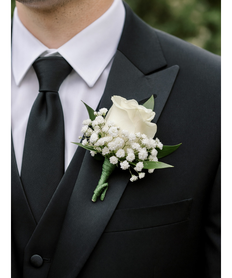 Single Rose Boutonniere