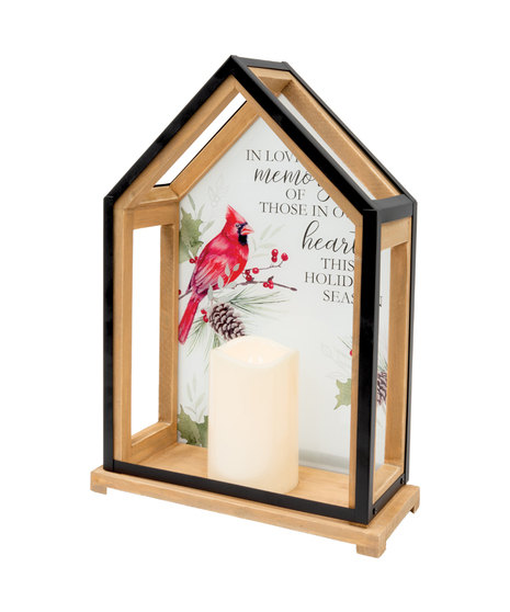 'Holiday Hearts' Lantern-Open