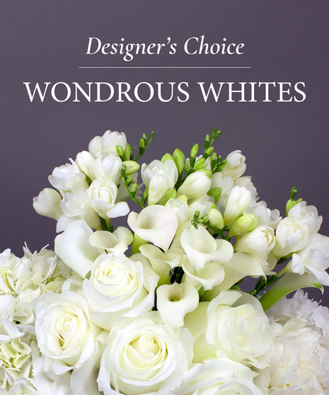 Designer's Choice - Wondrous Whites Bouquet