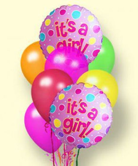 It's a Girl Balloon Bouquet