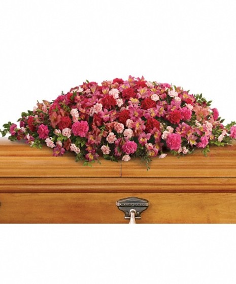 A Life Loved Casket Spray