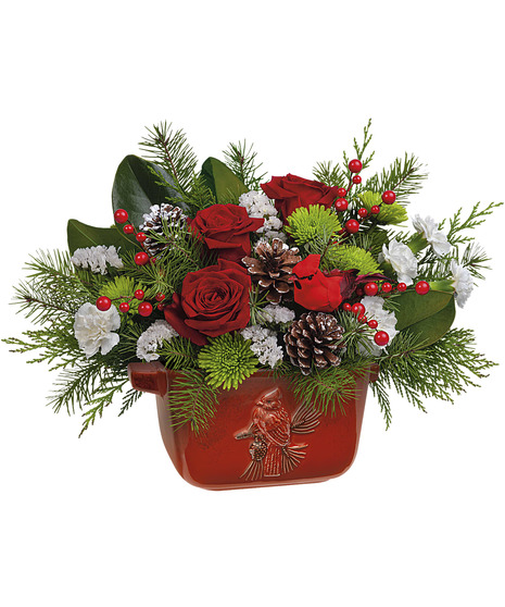 Classic Cardinal Centerpiece