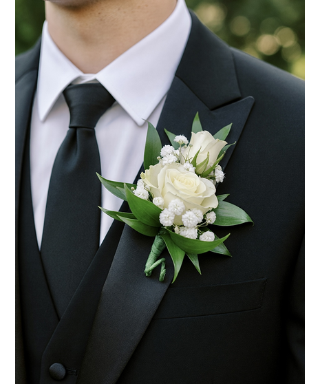Spray Rose Boutonniere