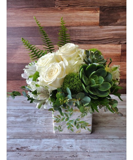 Serene Green Leaves Bouquet