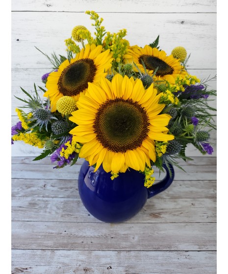 Sunny Blue Pitcher