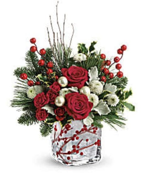 Winterberry Kisses Bouquet - Durocher Florist - West Springfield, NJ Flower Delivery
