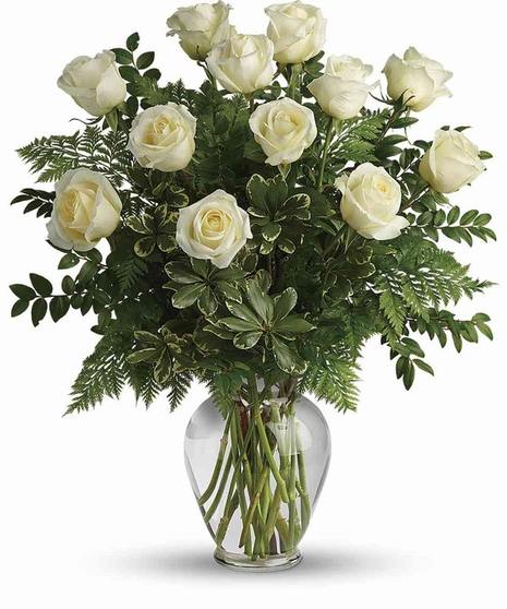 Elegant White Roses